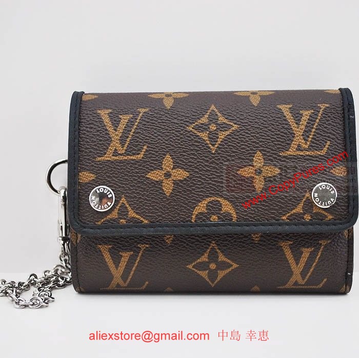 LOUIS VUITTON ルイヴィトン M60167 モノグラムマカサー ポルト フォイユ・コンパクト 3つ折り財布